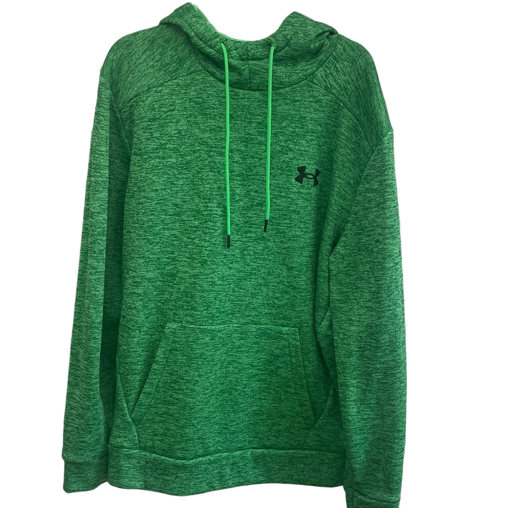 Under Armour Men Green Pullover Hoodie Size Medium